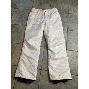 Orage Snow Pants Womans Size Small White Ski Snowboard Adjustable Waist Prime/OT
